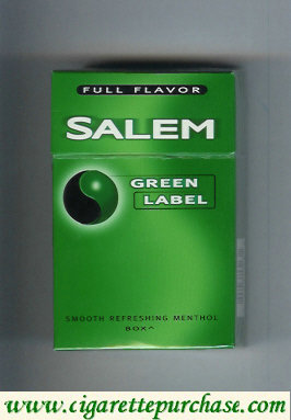 Salem Green Label Full Flavor cigarettes hard box